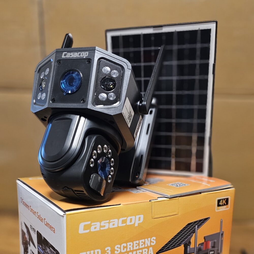 Çift Lens PRO Sim Kartlı Solar Panelli Güneş Enerjili Güvenlik Kamerası